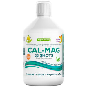 Swedish Nutra - Cal-Mag Liquid | + Vitamin C, D-3 & Zinc / 500 мл, 33 дози