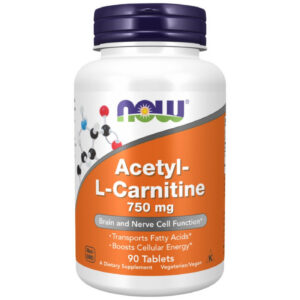 NOW Foods - Acetyl L-Carnitine 750 mg / 90 Таблетки