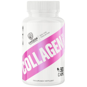 SWEDISH Supplements - Collagen Beauty | Collagen Peptides with Hyaluronic Acid & Vitamin C (30 дози) / 90 капсули