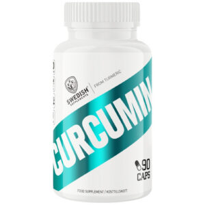SWEDISH Supplements - Curcumin Turmeric 500 mg | with Vitamin C & Black Pepper Piperine (60 дози) / 90 капсули