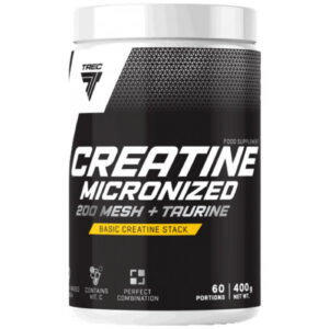 Trec Nutrition - Creatine Micronized 200 Mesh + Taurine | High Quality Creatine Monohydrate Powder / 400 грама, 61 дози