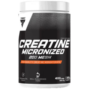 Trec Nutrition - Creatine Micronized 200 Mesh | High Quality Creatine Monohydrate Caps / 400 капсули, 66 дози
