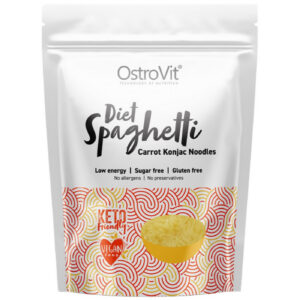 OstroVit - Diet Spaghetti + Carrot / Keto-Friendly Low-Calorie Konjac Noodles / 400 грама