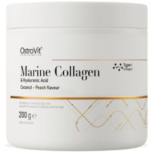 OstroVit - Marine Collagen & Hyaluronic Acid Powder | with Vitamin C / 200 грама, 40 дози