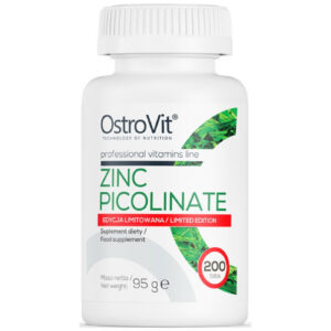 OstroVit - Zinc Picolinate 15 mg / Limited Edition / 200 Таблетки, 200 дози