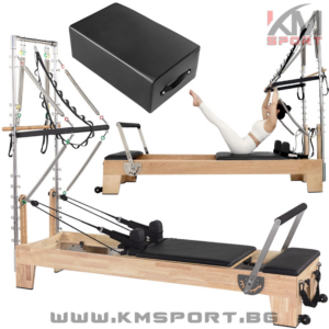 Реформър пилатес легло с кула KMSPORT