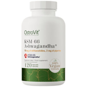OstroVit - KSM-66 Ashwagandha® 200 mg / Vege Caps / 120 капсули, 120 дози