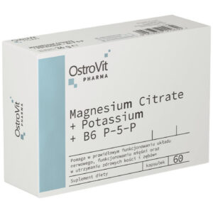 OstroVit - Magnesium Citrate + Potassium + B6 P-5-P Blisters / 60 капсули, 20 дози