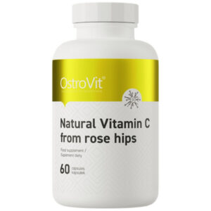 OstroVit - Natural Vitamin C 1000 mg | from Rose Hips (60 дози) / 60 капсули