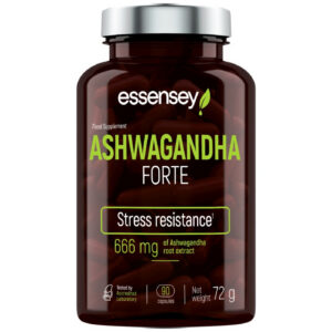 ESSENSEY - Ashwagandha Forte 666 mg / 90 капсули, 90 дози