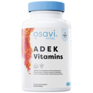 Osavi - ADEK Vitamins | A + D + E + K | with Quali-D® / 90 Гел капсули, 90 дози