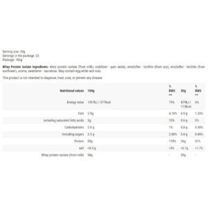 Hero.Lab - Whey Protein Isolate / 700 грама, 23 дози