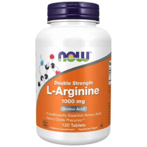 NOW Foods - L-Arginine 1000 mg / Double Strength (60 дози) / 120 Таблетки
