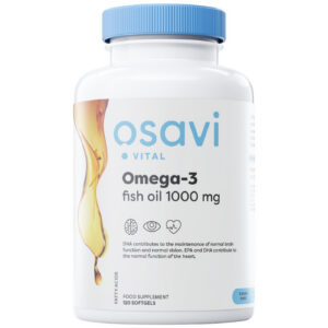 Osavi - Omega 3 Fish Oil 1000 mg | Molecularly Distilled / 120 Гел капсули, 60 дози