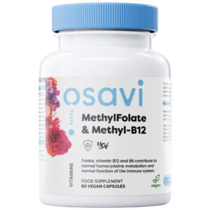 Osavi - MethylFolate & Methyl-B12 | with Quatrefolic® / 60 капсули, 60 дози