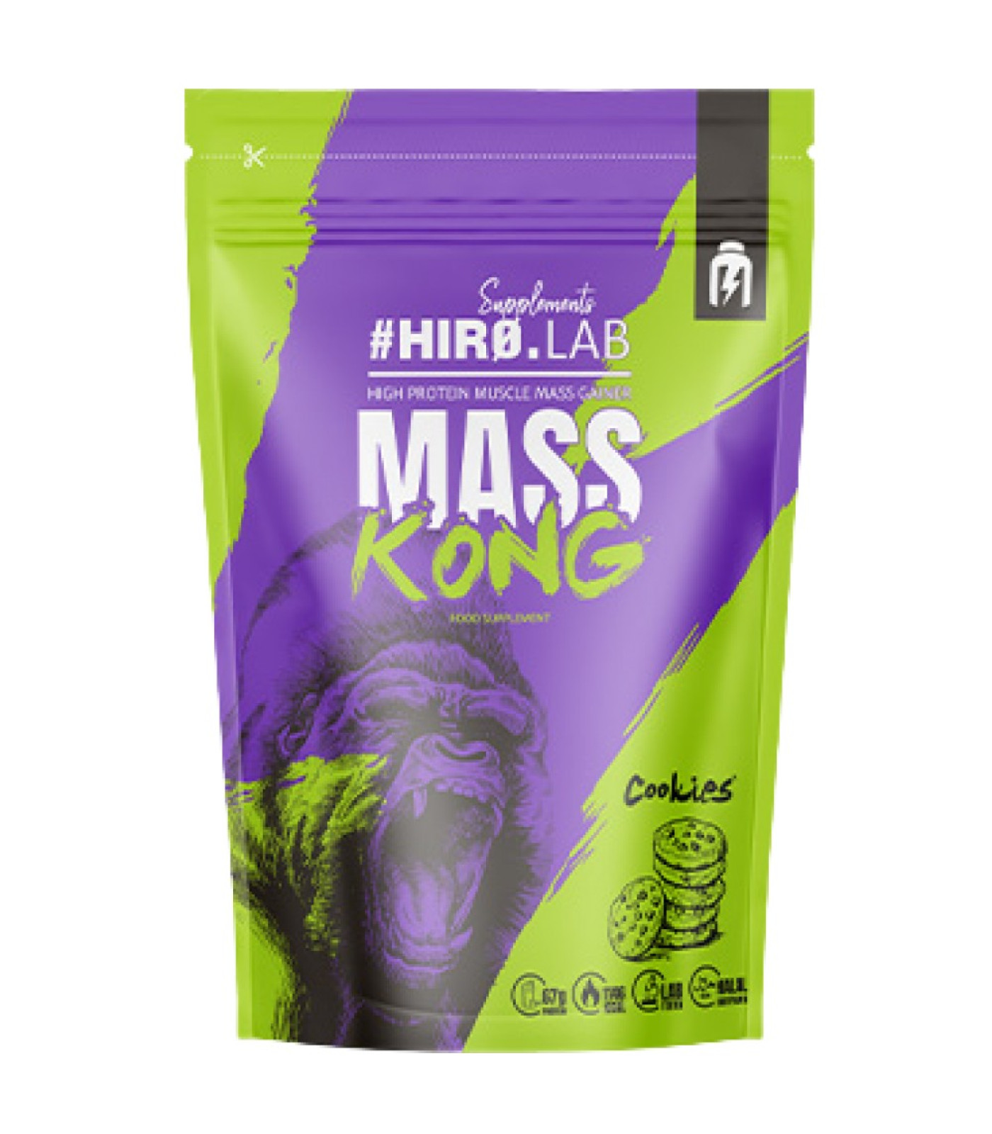Hero.Lab - Mass KONG | Low-Sugar & Fat ~ High-Protein Gainer / 1000 грама, 20 дози