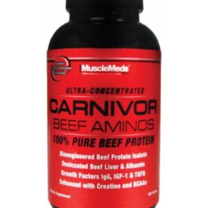 ​MuscleMeds - Carnivor Beef Aminos / 300 tabs.