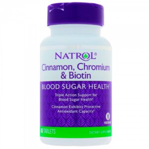 Natrol - Cinnamon Chromium Biotin / 60 tab