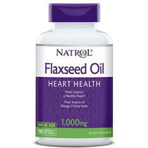 Natrol - Flax Seed Oil 1000mg / 200 gel caps