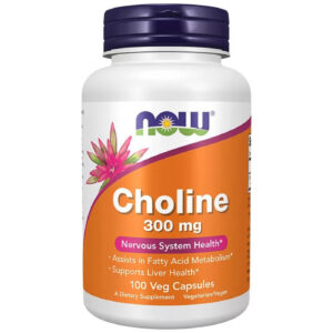 NOW Foods - Choline 300 mg (100 дози) / 100 капсули