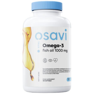 Osavi - Omega 3 Fish Oil 1000 mg / Lemon Flavor / 180 Гел капсули, 90 дози