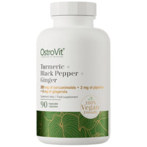 OstroVit - Turmeric + Black Pepper + Ginger / 90 капсули, 90 дози