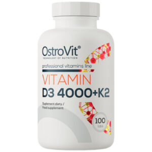 OstroVit - Vitamin D3 4000 + K2 MK-7 100 mcg (100 дози) / 100 Таблетки