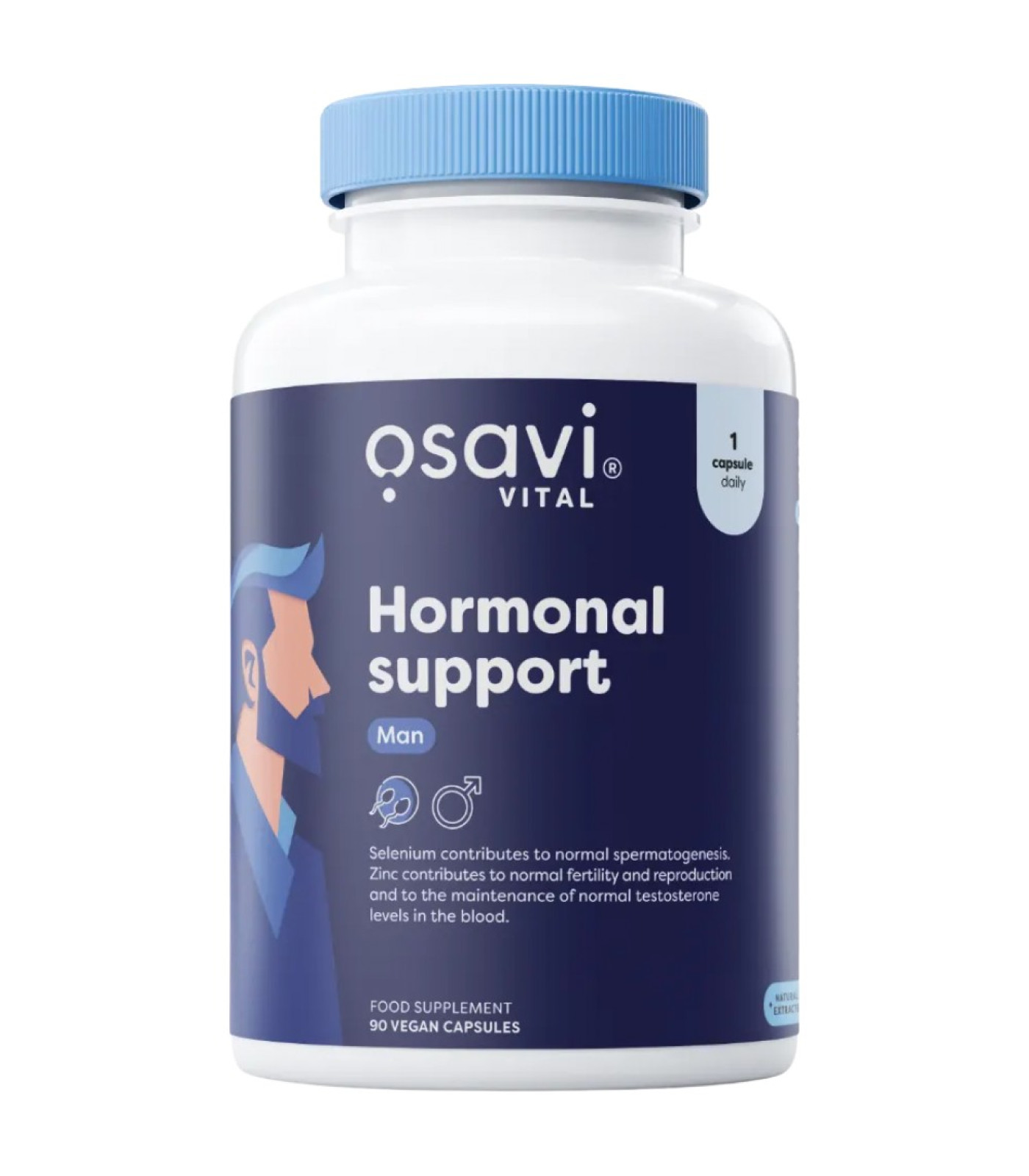 Osavi - Hormonal Support Man / 90 капсули, 90 дози