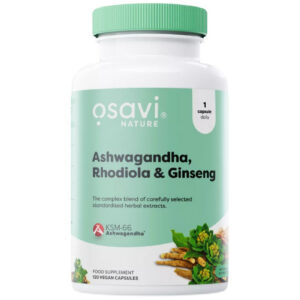 Osavi - Ashwagandha + Rhodiola & Ginseng / 120 капсули, 120 дози