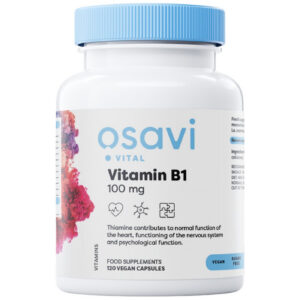 Osavi - Vitamin B1 100 mg | Thiamine / 120 капсули, 120 дози