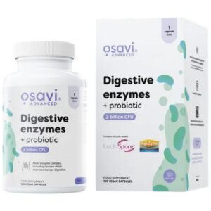 Osavi - Digestive Enzymes + Probiotic | Digezyme + LactoSpore (120 дози) / 120 капсули