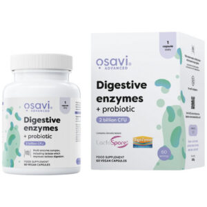 Osavi - Digestive Enzymes + Probiotic | Digezyme + LactoSpore (60 дози) / 60 капсули