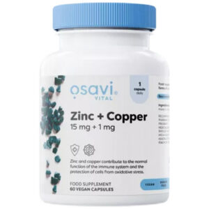 Osavi - Zinc + Copper | L-OptiZinc® / 60 капсули, 60 дози