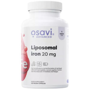 Osavi - Liposomal Iron 20 mg | as Iron Bisglycinate / 120 капсули, 120 дози