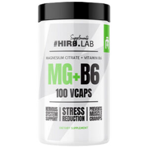 Hero.Lab - MG + B6 | Magnesium Citrate + B6 / 100 капсули, 100 дози