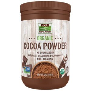 NOW Foods - Organic Cocoa Powder | No Sugar Added / 340 грама