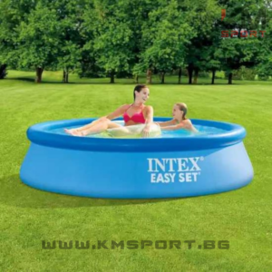Басейн с надуваем ринг 244/61см INTEX