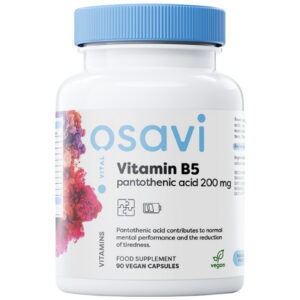 Osavi - Vitamin B5 | Pantothenic Acid 200 mg / 90 капсули, 90 дози